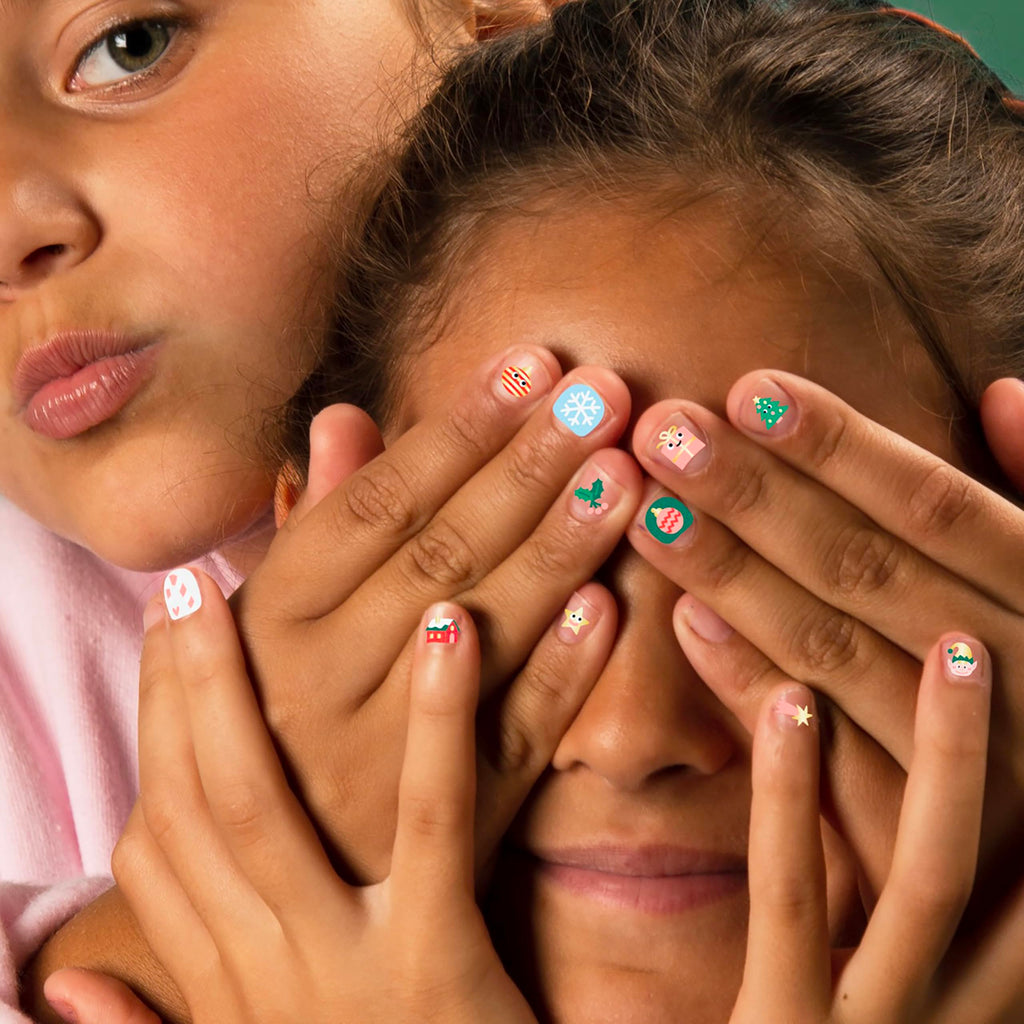 Omy Friends & Animals Nail Stickers for Kids - 200 Stickers, Waterproof, Durable, Fun, Creative Designs | Strong Enough to Last Through Hand Washing - Easy to Apply, Safe, Non-Toxic | Age 3 and Up