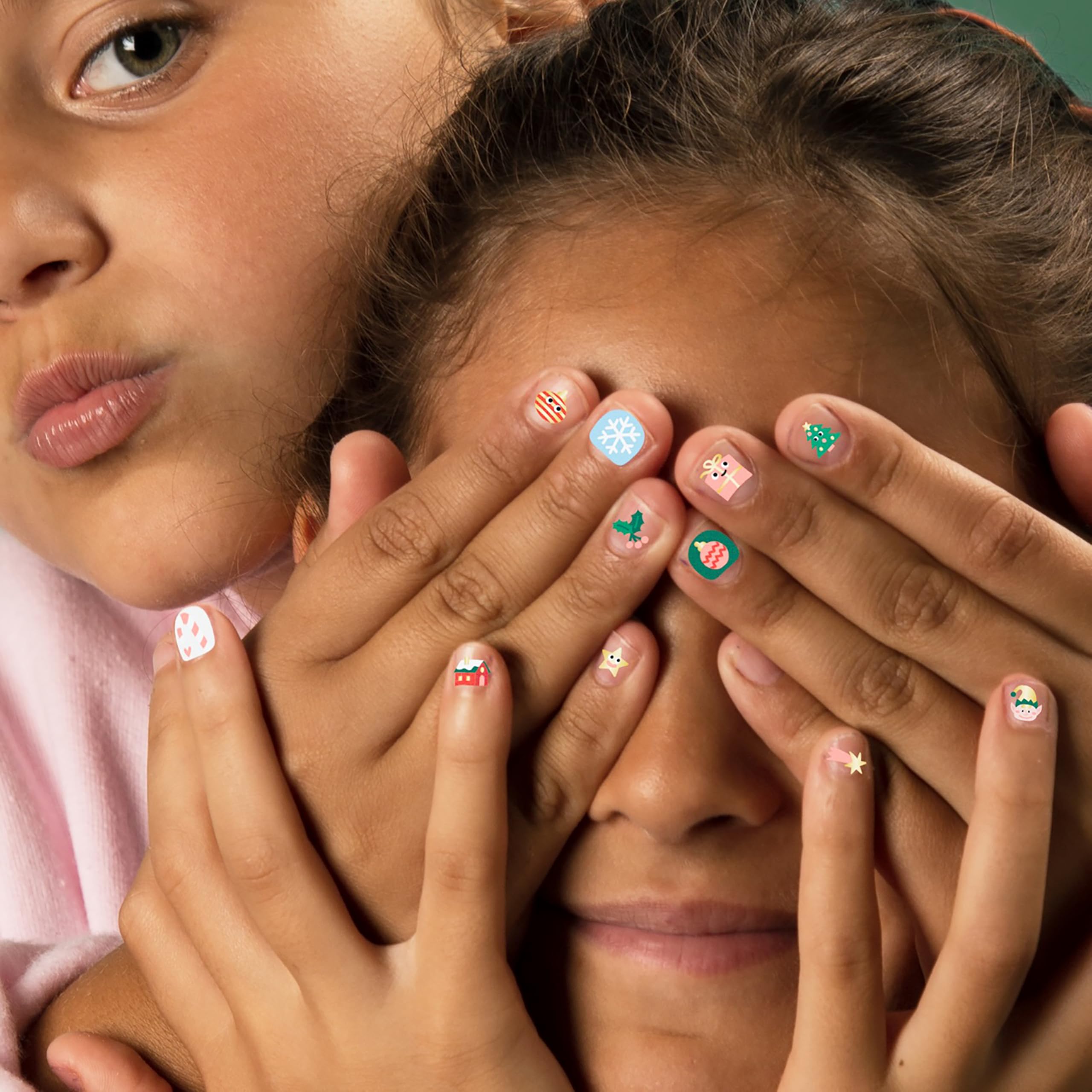 Omy Friends & Animals Nail Stickers for Kids - 200 Stickers, Waterproof, Durable, Fun, Creative Designs | Strong Enough to Last Through Hand Washing - Easy to Apply, Safe, Non-Toxic | Age 3 and Up