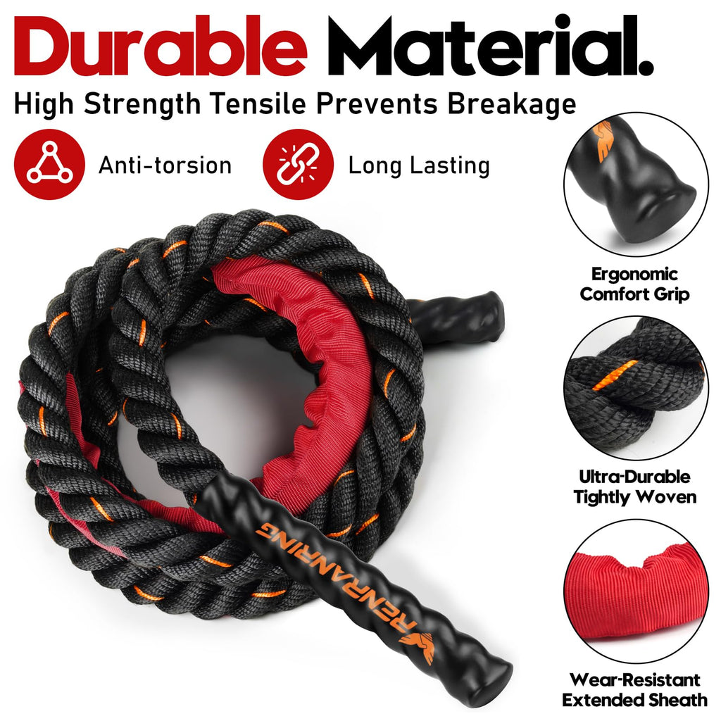Weighted Jump Rope for Men and Women, 3lb 4lb 5lb Adult Heavy Skipping Rope, Jumprope for Fitness,Workout Equipment, Fitness Equipment for Home Gym Exercise,Improve Strength and Building Muscle