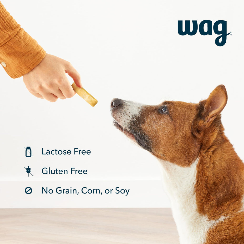 Amazon Brand - Wag Yak Cheese Himalayan Dog Chews, Dog Treats for Small Size Dogs, All Natural, High Protein for Aggressive Chewers, 15lbs and Smaller, 3 Count, 3.3 oz