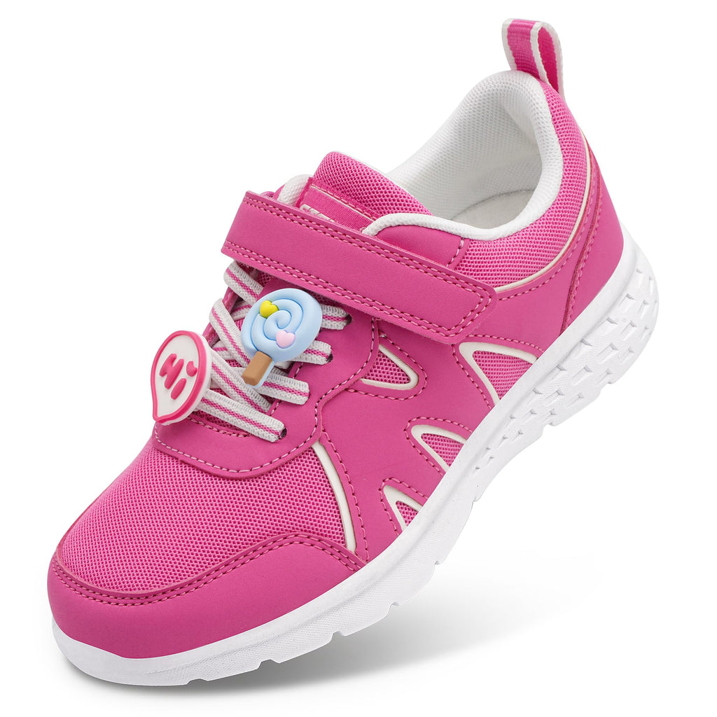 Stelle Girls Sneakers Kids Tennis Shoes with Non-Slip Sole Lightweight Breathable Athletic Sports Running Shoes for Toddler/Little Kid/Big Kid
