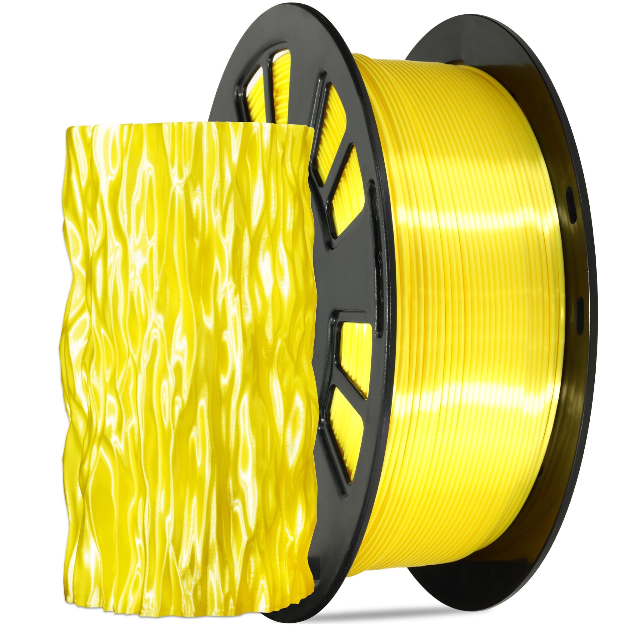 1.75mm PLA 3D Printer Filament Bundle: Glow in Dark Green/Blue/Purple/Rainbow, One Spool Clear Multi Colored, Each Spool 250g, Total 1.25Kg 3D Printing Material, 250g x 5 Spools Glow in Dark PLA