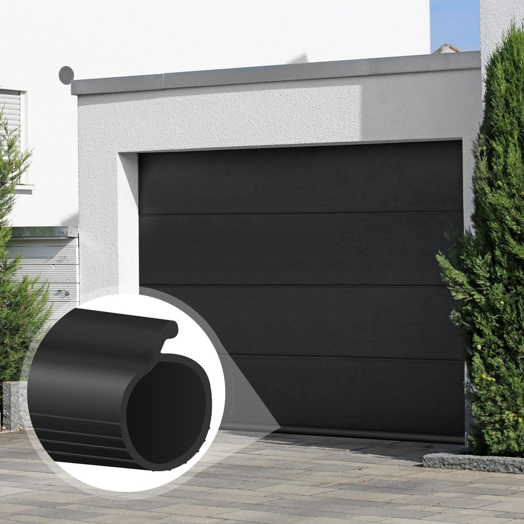 ToLanbbt 8.2FT Garage Door Seals Bottom Rubber 0.19" P Bulb Bottom Weather Seal, Weatherproof Replacement Weather Stripping Compatible with Overhead Door (8.2 FT, Gray)