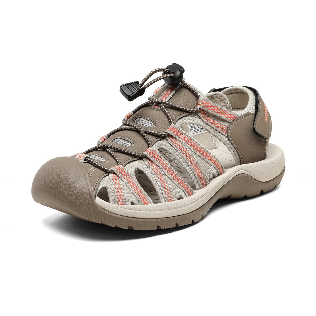 DREAM PAIRS Womens Closed Toe Hiking Summer Outdoor Sport Athletic Sandals