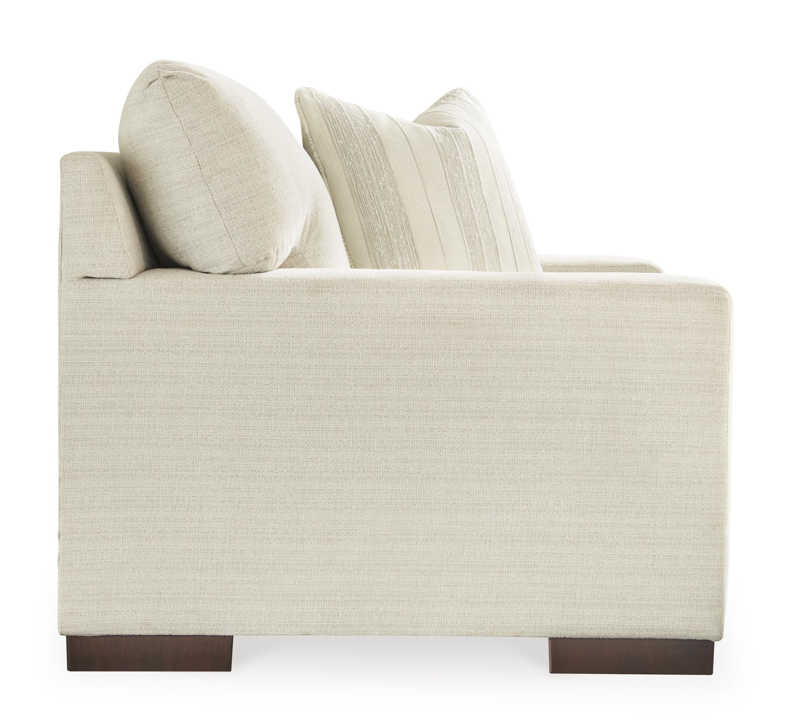 Signature Design by Ashley Bolsena Contemporary Leather Match Loveseat, Dark Brown