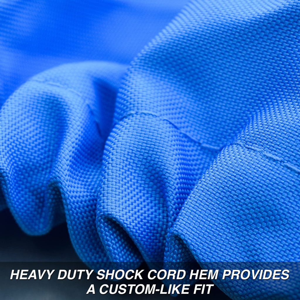 Budge B-620-X6 Blue 20'-22' Long (Beam Width up to 106") 600 Denier Waterproof Breathable Hard/T-Top Boat Cover