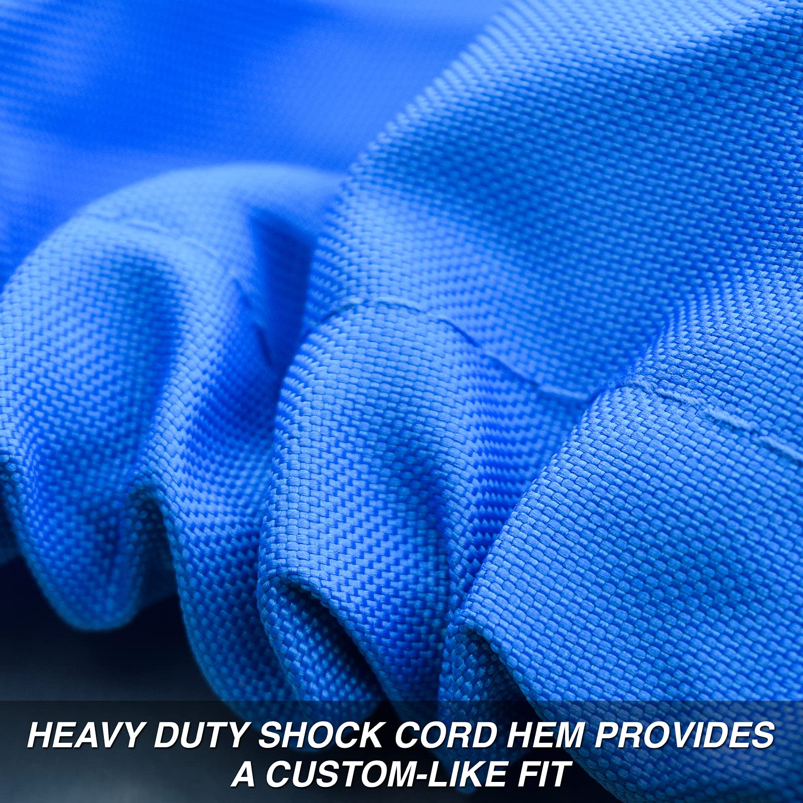 Budge B-620-X6 Blue 20'-22' Long (Beam Width up to 106") 600 Denier Waterproof Breathable Hard/T-Top Boat Cover