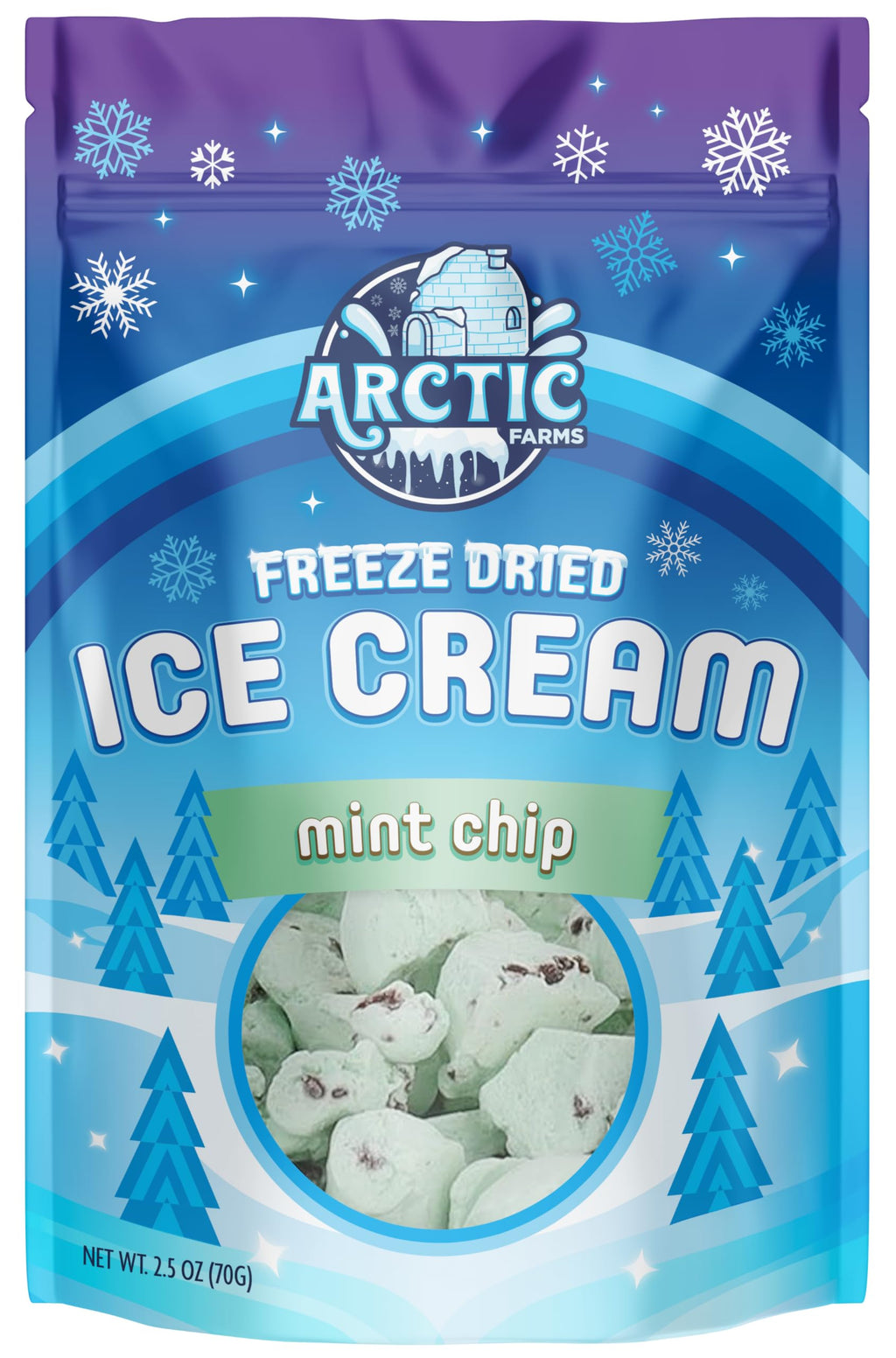Arctic Farms Freeze Dried Ice Cream Bits Bagged and Boxed - Does Not Melt (1lb, S'mores)