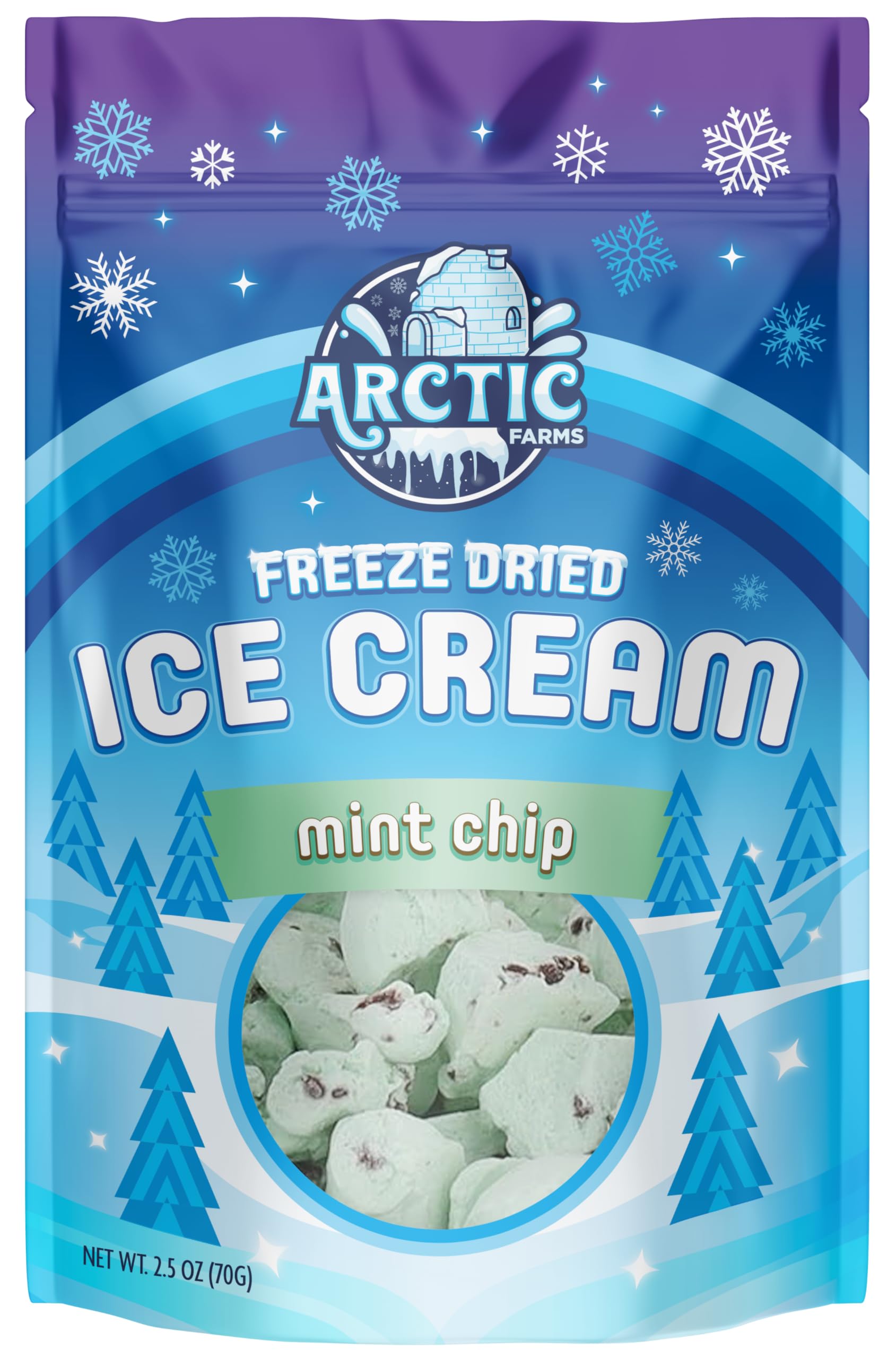 Arctic Farms Freeze Dried Ice Cream Bits Bagged and Boxed - Does Not Melt (1lb, S'mores)