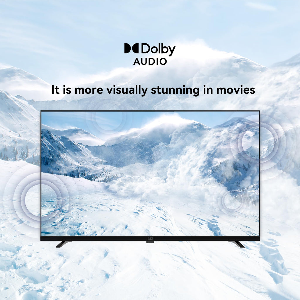 FPD 40 Inch Smart TV Tizen OS, 1080p Full HD Compatible with Samsung TV Plus, Dolby Audio, HDR 10, Gaming Hub, SmartThings, Built-in Miracast, Voice Control Flat Screen Television (AT40-P1)