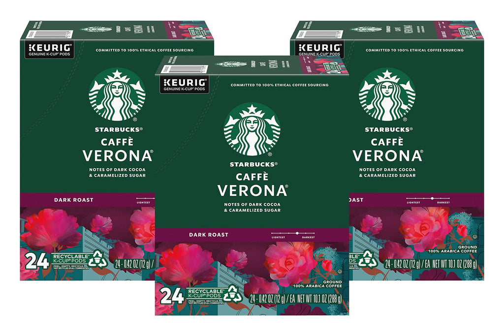 Starbucks Coffee K-Cup Variety Pack, 1 Cinnamon Dolce, 1 Hazelnut, 1 Mocha, 1 Cr�me Brulee, 1 Maple Pecan, 1 Caramel, 10 CT K-Cups, 1 CT