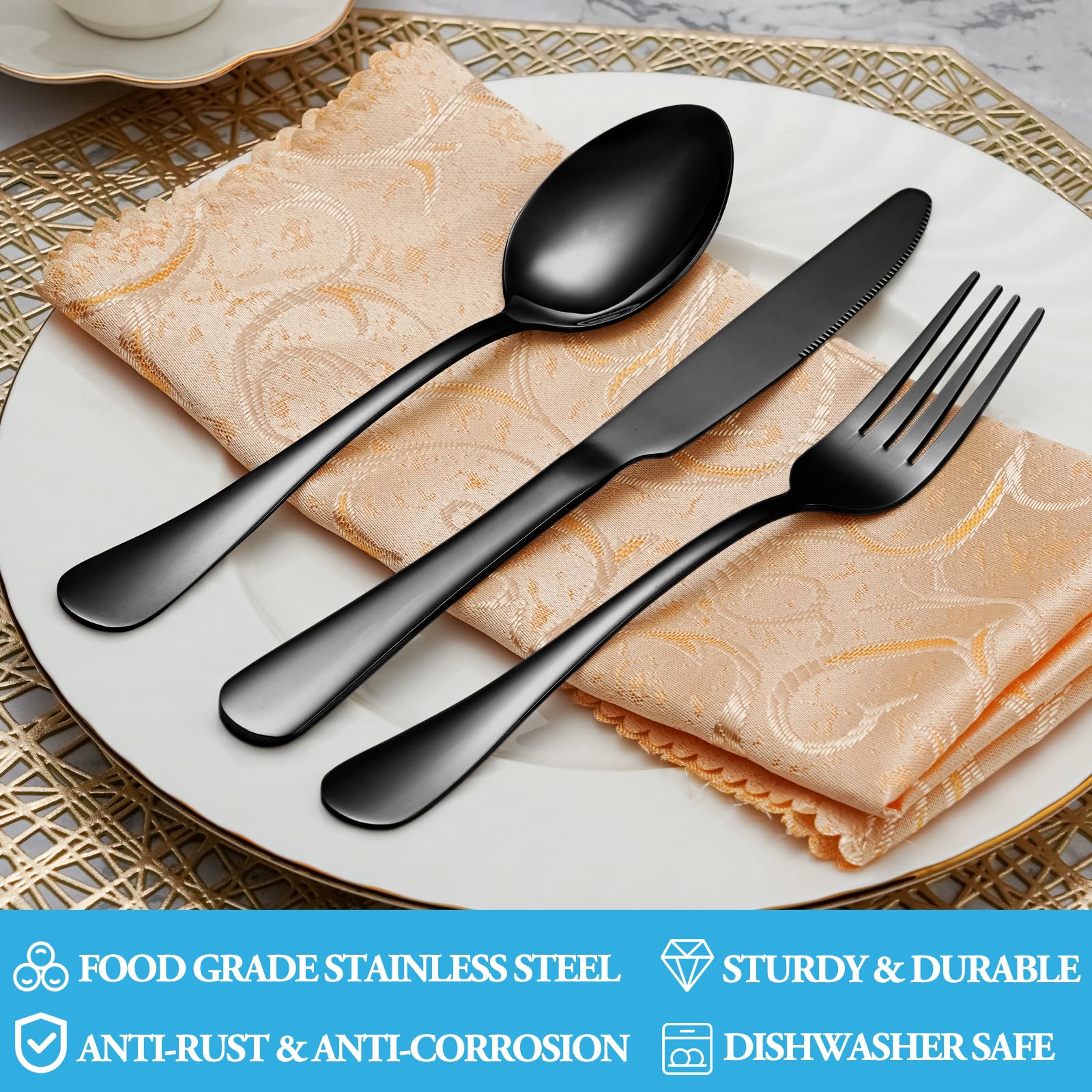8 Pieces Dinner Forks Set, Food-Grade Stainless Steel Forks, Silverware Forks for Home, Kitchen or Restaurant, Mirror Polished, Dishwasher Safe - 8 Inch