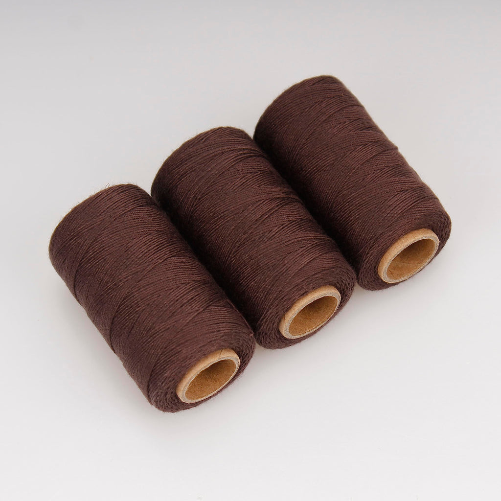 Lusecarl Polyester Thread 110 Yards Each Spool for Hair Extensions 3 Rolls Hair Weave Sewing Threads for Hand Sewing, Hair Extensions, Making Wigs DIY (3 Thread, Black)