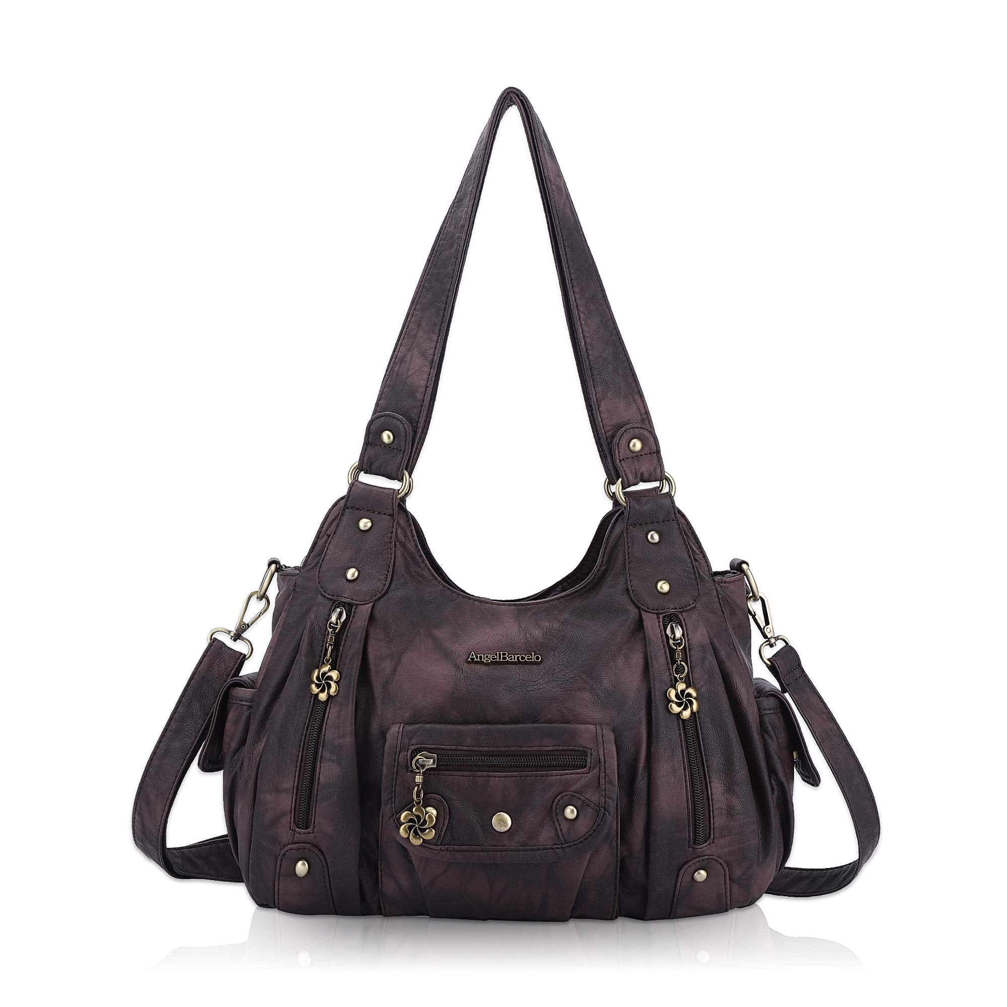 Angel Barcelo Purses for Women Soft PU Leather Shoulder Bag Crossbody Purse and Handbags