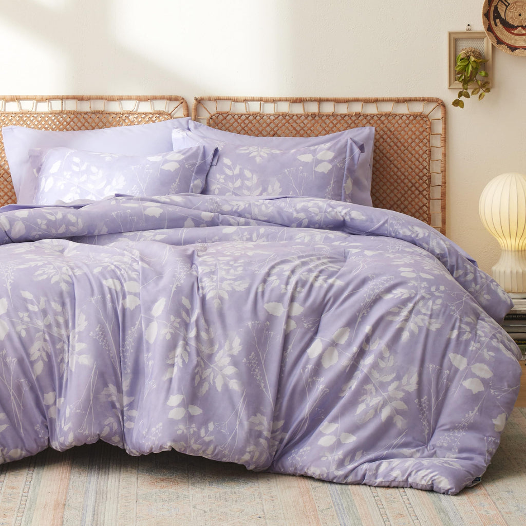 Bedsure Twin Comforter Set - 5 Pieces Floral Sage Green Soft Bedding Sets, Twin Bed in a Bag with Botanical Flowers Comforter, Sheets, Pillowcase & Sham