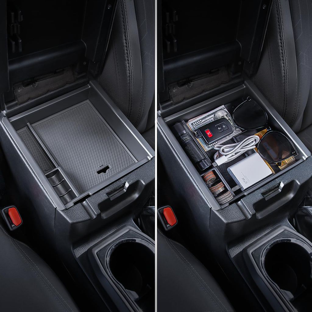 Carlimeki Center Console Organizer (3-piece set) for Tacoma 2016-2023 - for Tacoma Accessories