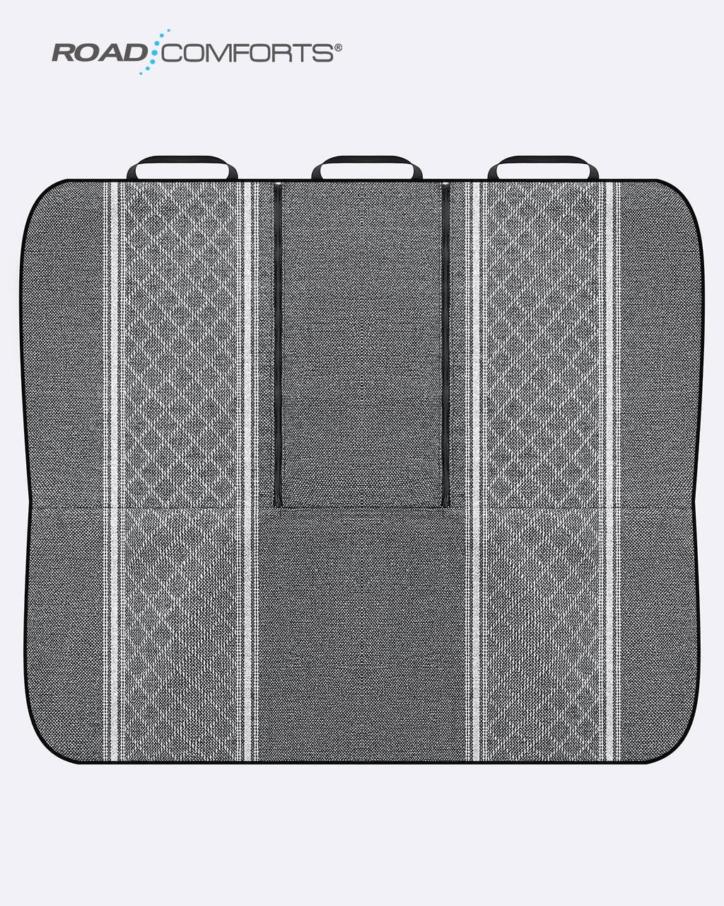 Road Comforts Baja Blanket Seat Covers Gray Diamond Bucket Seat Covers Low Back Full Set - Jacquard Fabric, Airbag Compatible, Universal Fits for Most Cars, Truck, SUV, Vans