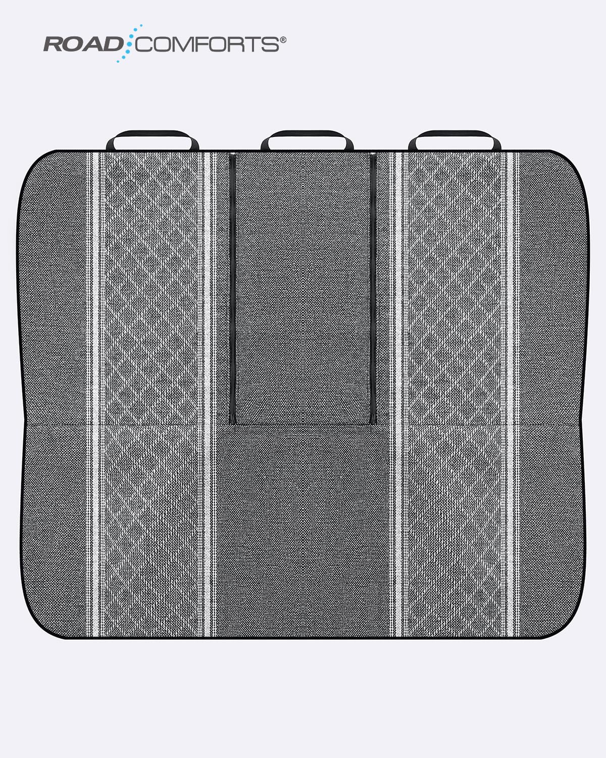 Road Comforts Baja Blanket Seat Covers Gray Diamond Bucket Seat Covers Low Back Full Set - Jacquard Fabric, Airbag Compatible, Universal Fits for Most Cars, Truck, SUV, Vans