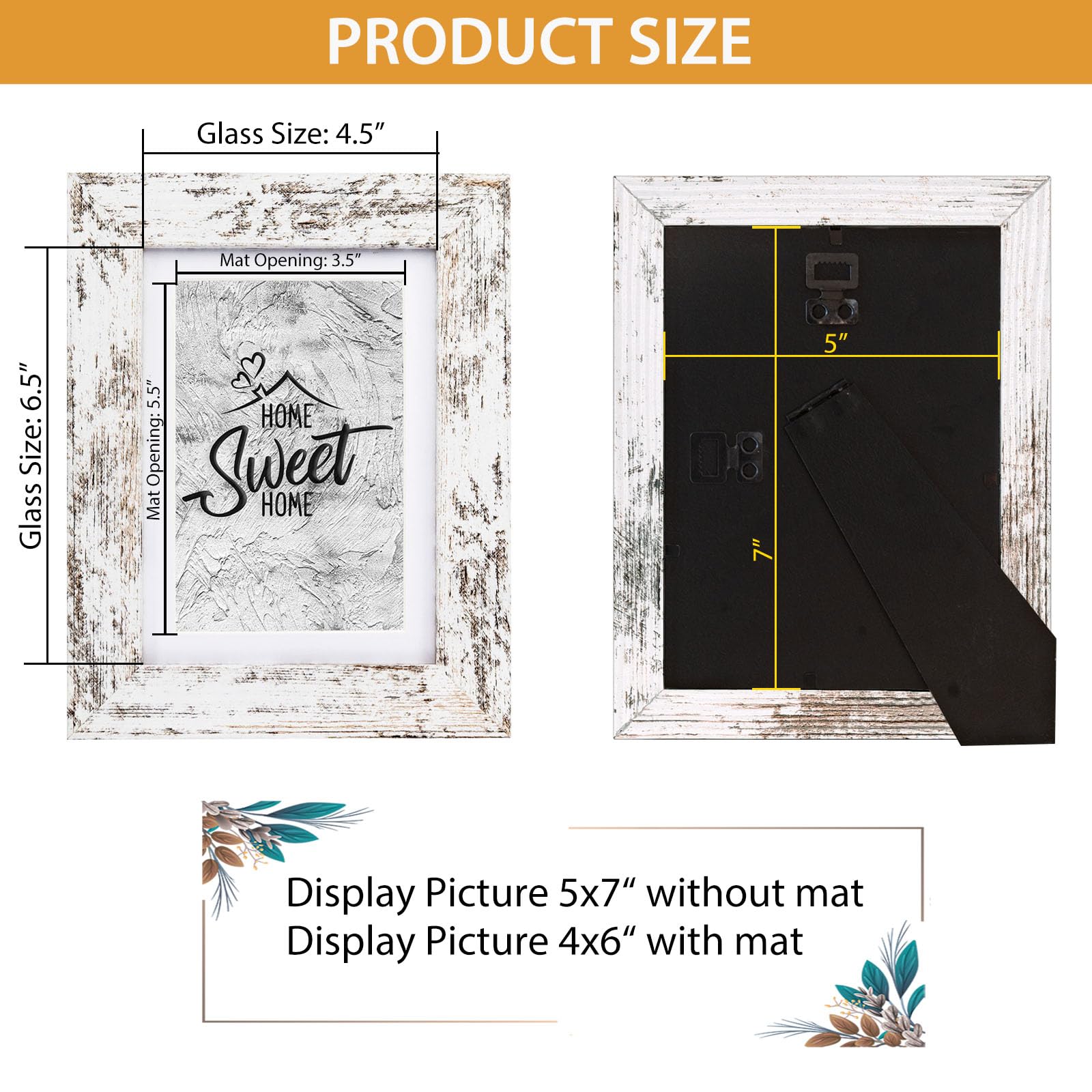 Califortree Black 11x14 Picture Frame - Display Photos 8x10 with Mat or 11x14 Without Mat - HD Glass Inside, Set of 2