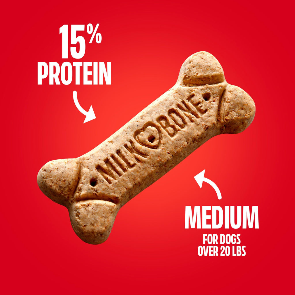 Milk-Bone Crunchy Small Dog Treats, 24 Oz. Boxes, Original Beef Flavor (Pack of 12)