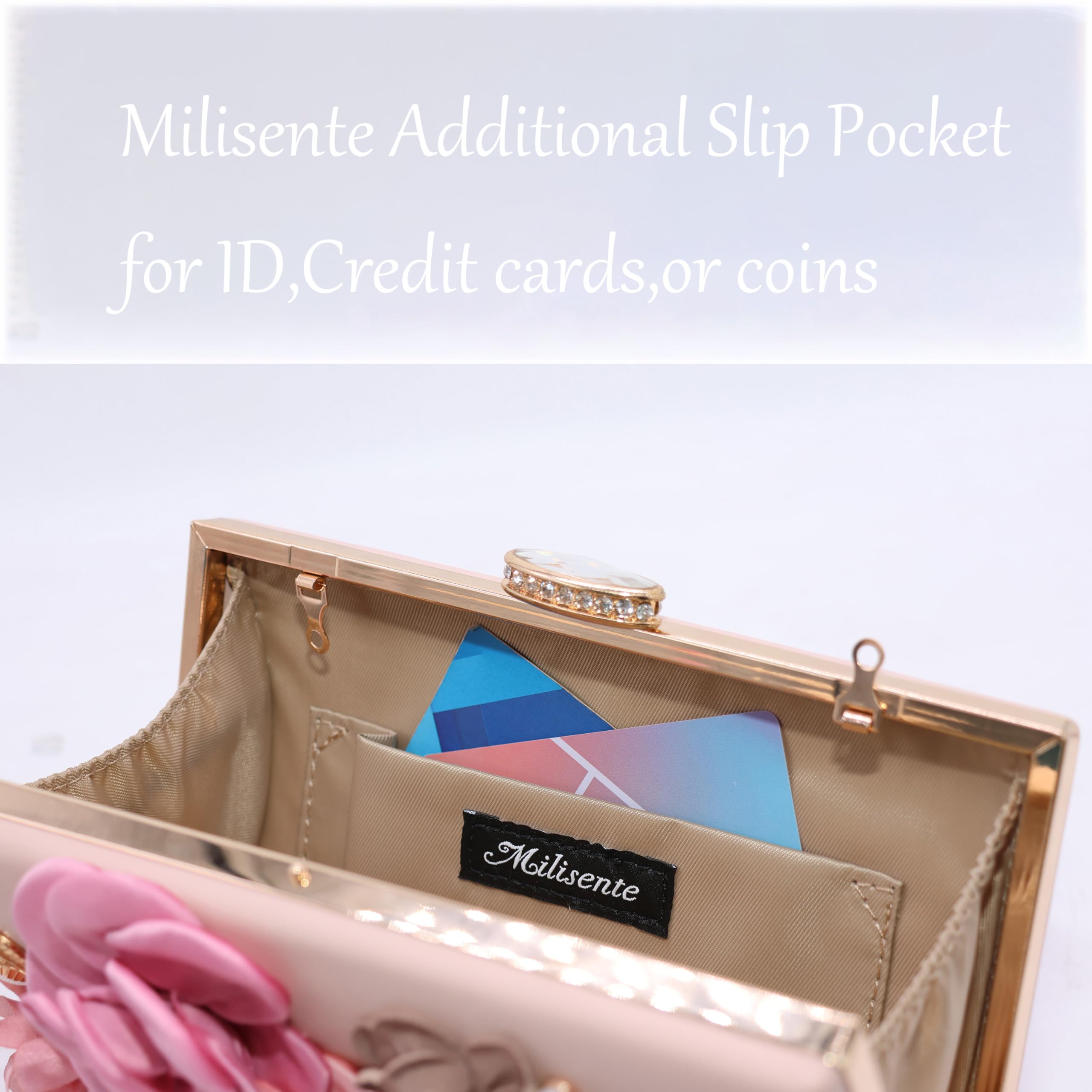 Evening Bag for Women, Flower Wedding Evening Clutch Purse Bride Floral Clutch Bag