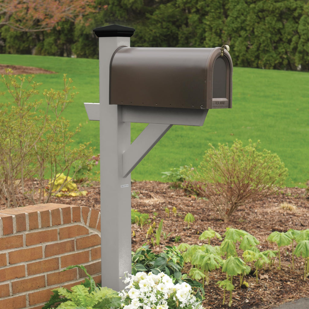 Highwood AD-MLBX1-BKE Hazelton Mailbox Post, Black