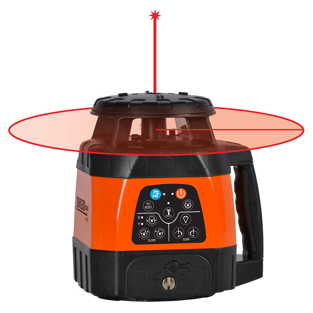 Johnson Level & Tool 40-6541 High Accuracy Dual Slope Rotary Laser System, Red, 1 ‎Kit