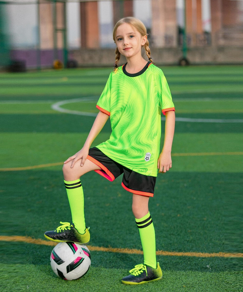 M2C Boys 2-Pack Jersey Soccer Knit Set Sport Team Uniform Shirt and Shorts