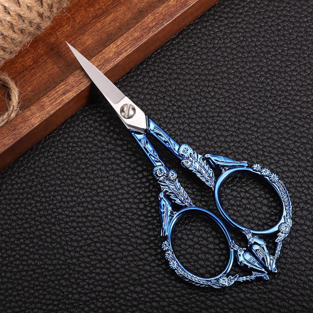 YOUGUOM Small Craft Scissors, Little Travel Sharp Embroidery Scissors All Purpose, Straight Tips Mini Sewing Shears, Precision Detail Thread Cutting Snips