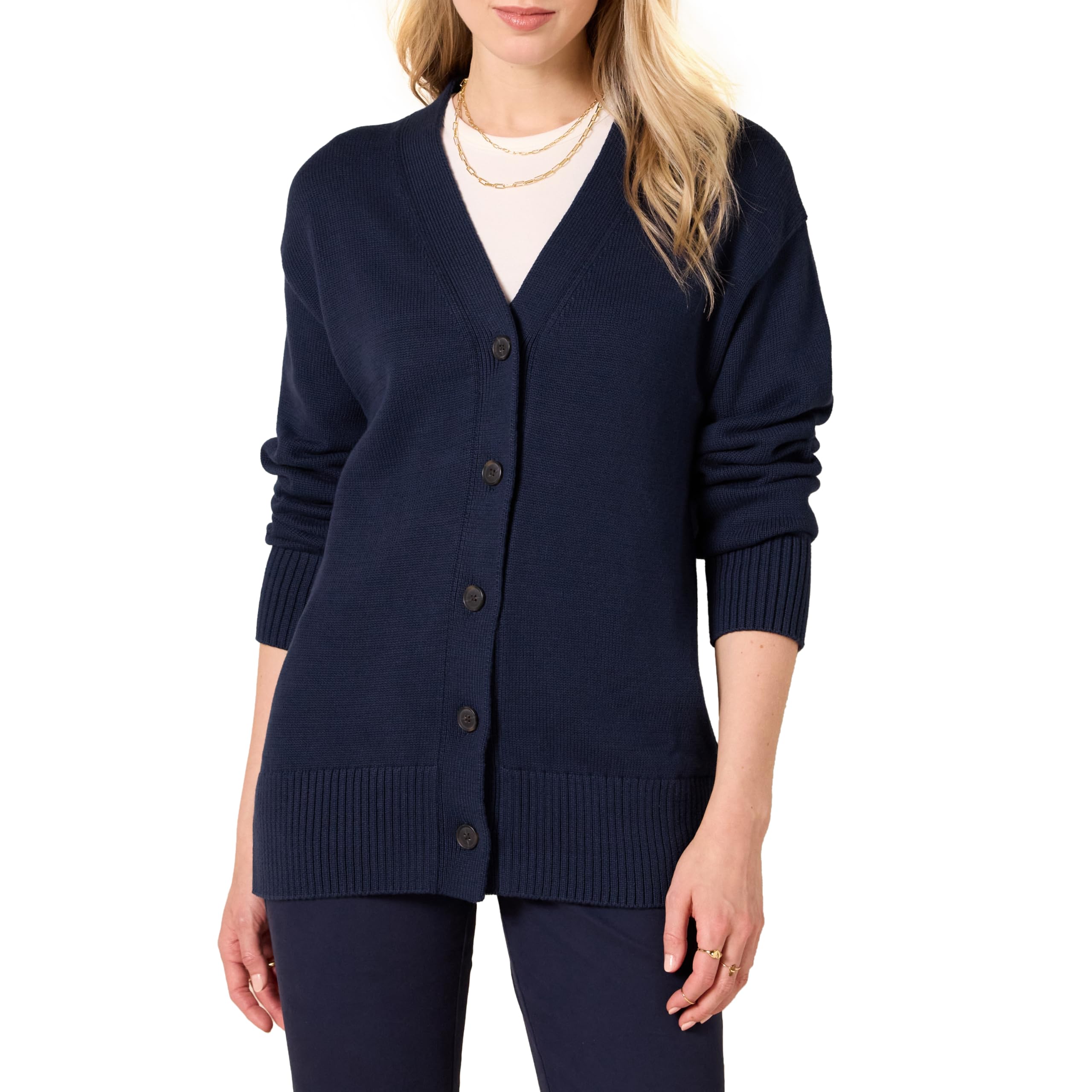 Amazon Essentials Women's Relaxed Fit Midweight Cardigan Sweater