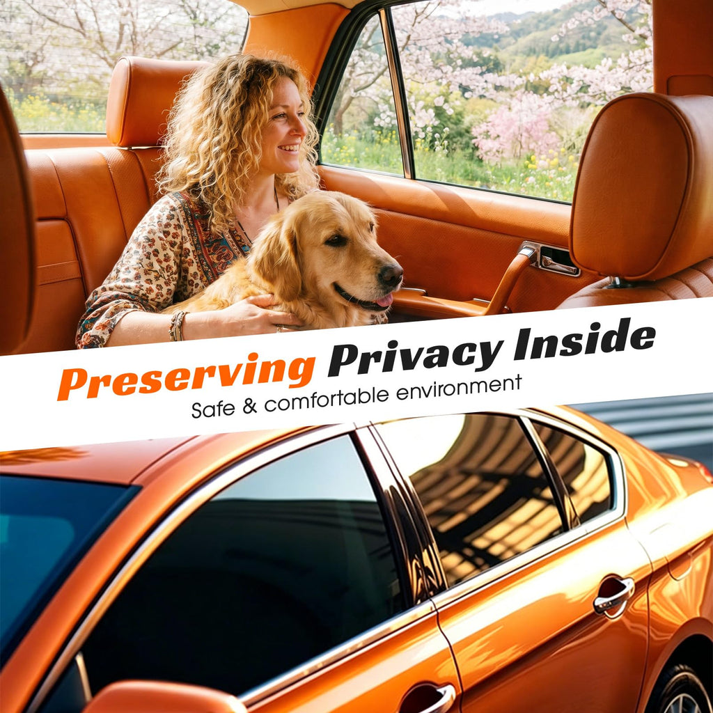 Window Tint Car 1% VLT, 20" x15' Ceramic Window Roll for Privacy Sun & Glare Protection UV Heat Blocking, Scratch Resistant 5-Layer
