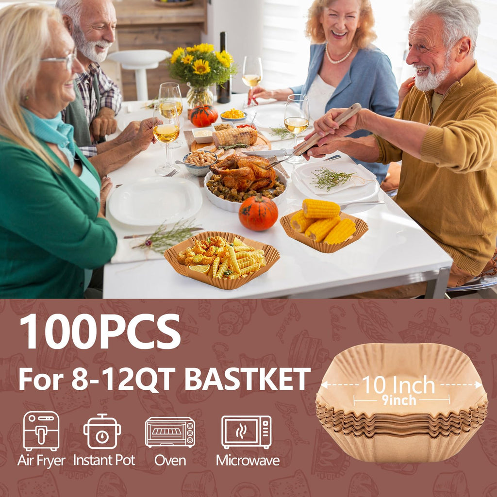 UBeeize 2lb Loaf Pan Liners, 100 PCS Loaf Pan Liners for Baking Bread 9x5, Non-Stick Bread Pan Liners, Pre-formed Rectangle Paper for Bread and Cakes