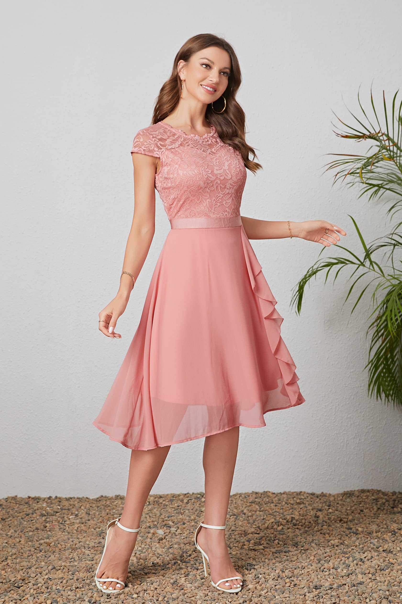 Women's Cocktail Dresses for Women Evening Party, Tea Party Dress for Women 2025 Wedding Guest Dress Prom Semi Formal Dress