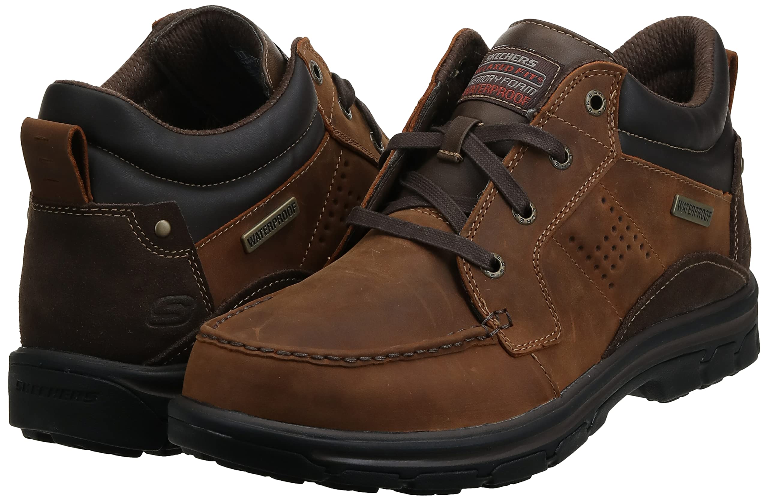Skechers Men's Segment Melego Leather Chukka Waterproof Boot