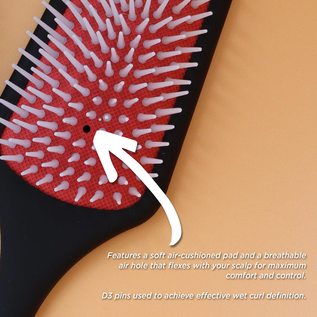 Denman Power Paddle Hair Brush for Quick and Convenient Detangling, Blow Drying and Styling - Combination of D3 Styling Pens & Paddle Brush - For Men and Women P038