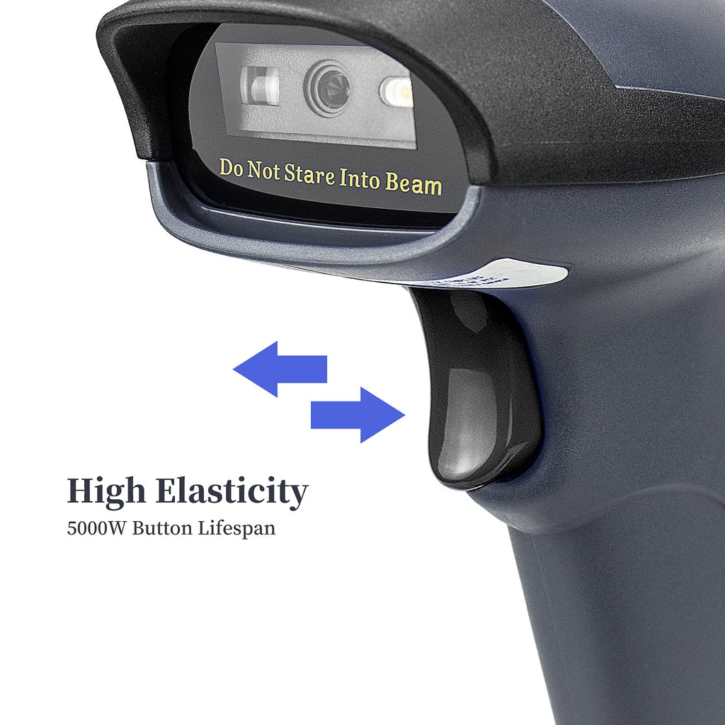 NETUM USB Laser Barcode Scanner, Handheld 1D Wired Bar Code Scanner Scanning UPC EAN Reader Gun Retails for Supermarket, Convenience Store, Warehouse - NT-M1
