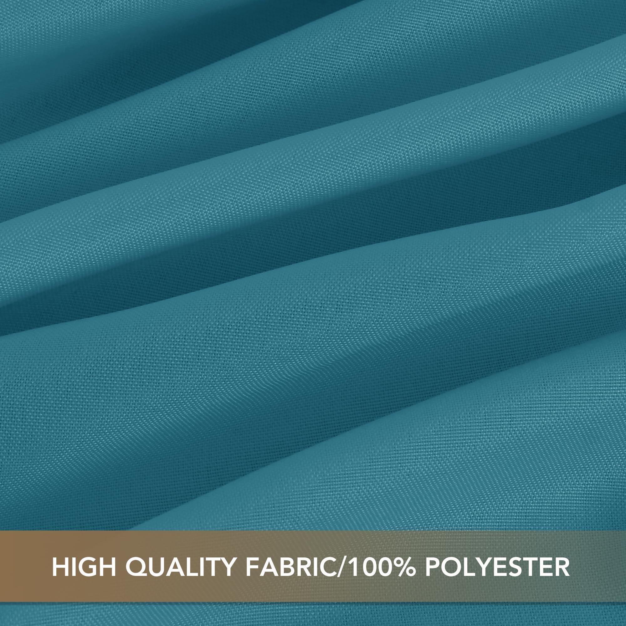sancua Rectangle Tablecloths for 4ft Tables, 6 Pack - 60x84 Inch - Beige Washable Fabric Cloth Table Cloth for Wedding, Party, Birthday, Banquet, Reusable Polyester Table Covers
