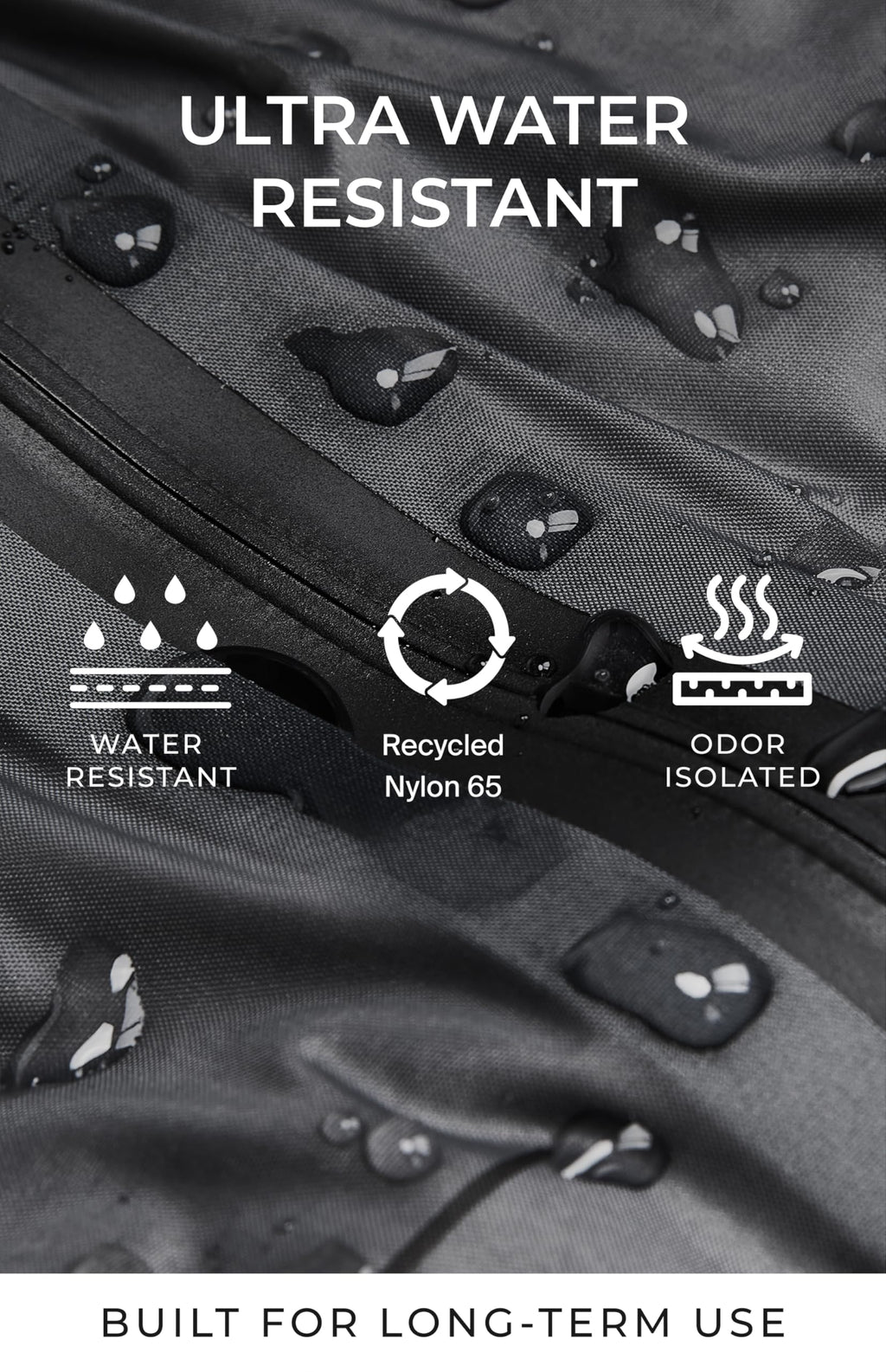 AirVault Vacuum Seal Travel Backpack 60L with Expandable HyperSeal Air Compression Vacuum System Water Resistant TSA Lock (Vacuum Pump Included, Black, 60L)