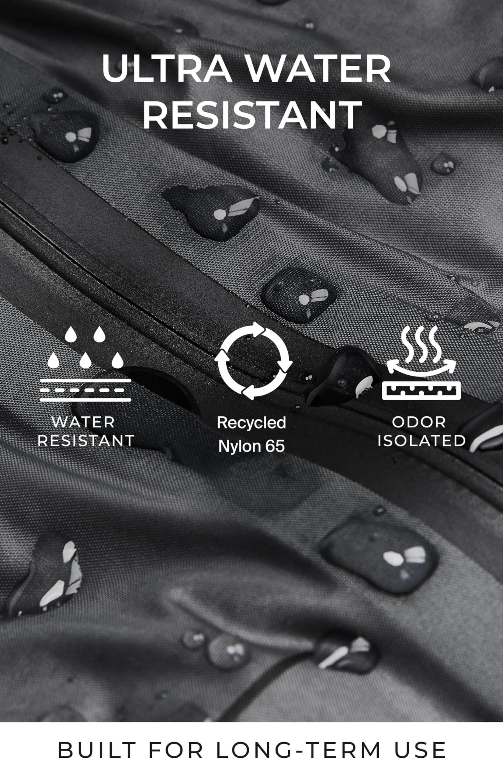 AirVault Vacuum Seal Travel Backpack 60L with Expandable HyperSeal Air Compression Vacuum System Water Resistant TSA Lock (Vacuum Pump Included, Black, 60L)