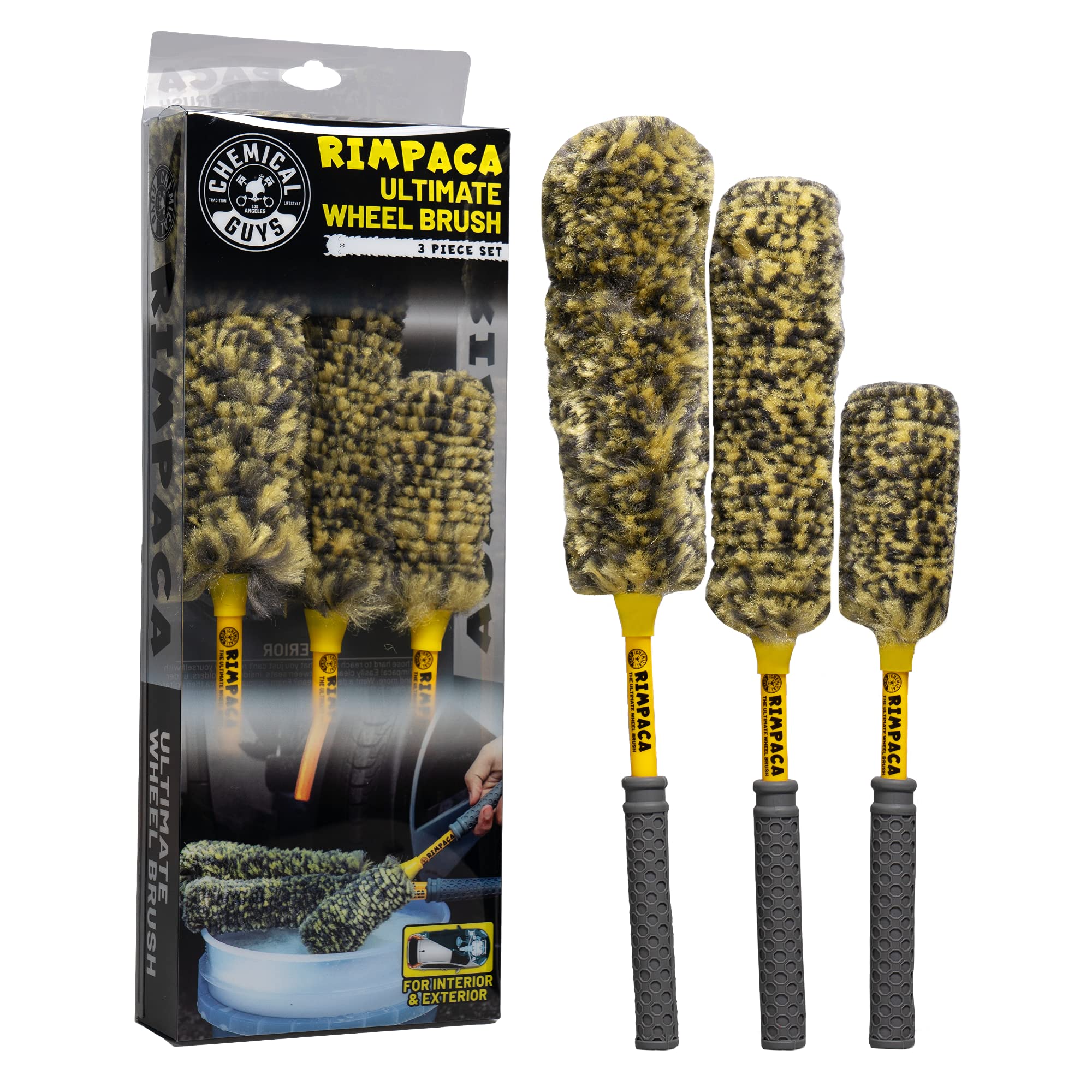 Chemical Guys ACC615 Rimpaca Reach Around Ultimate 2 Piece Wheel Brush Set (Rimpaca Wheel Cleaners)