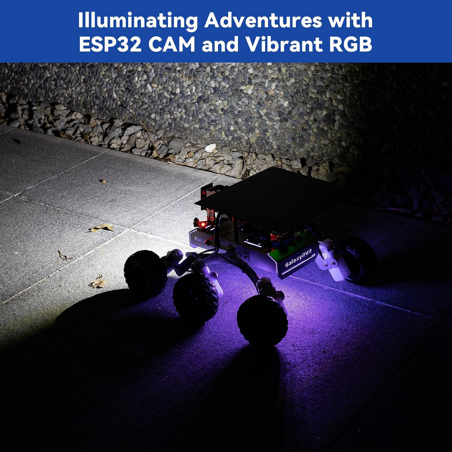 SunFounder GalaxyRVR Mars Rover STEM Kit for Arduino, Compatible with Uno R3, Rocker-Bogie Suspension,Scratch,C,Camera, FPV, for Students, Educators, Engineers