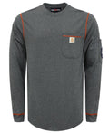BOCOMAL FR Shirts for Men Lightweight Crew Long Sleeve Flame Resistant/Fire Retardant Shirt…