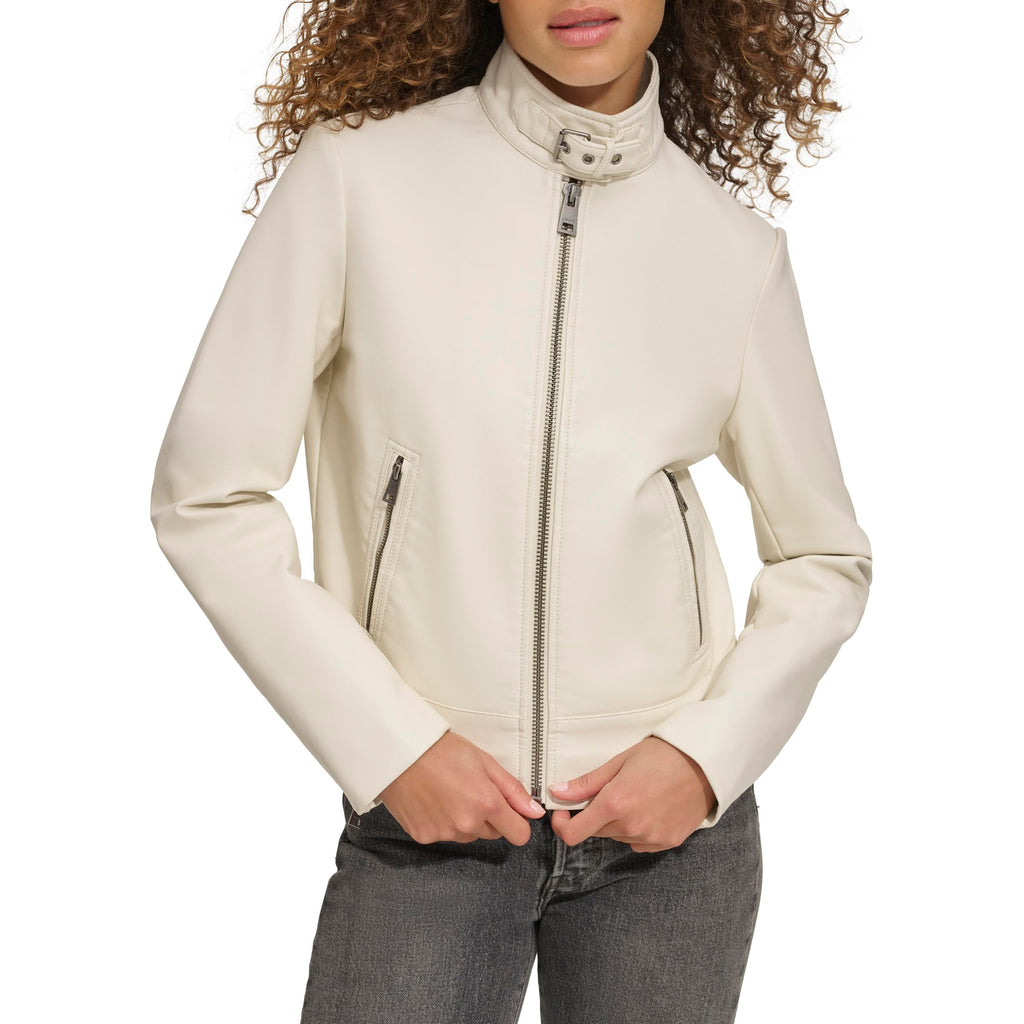 LEVI'S womens Faux Leather Motocross Racer Jacket (Standard and Plus)