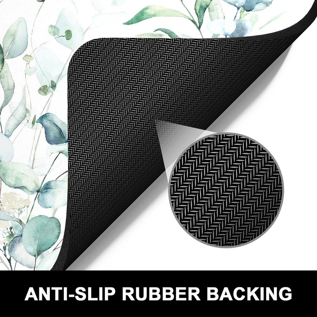 Rnivvi Coffee Mat, 12" x 19" Coffee Bar Mats for Espresso Machine Station Accessories and Organizer, Hide Stain Rubber Backed Absorbent Dish Drying Pad for Kitchen Counter, Cute Bar Decor Pad, Black