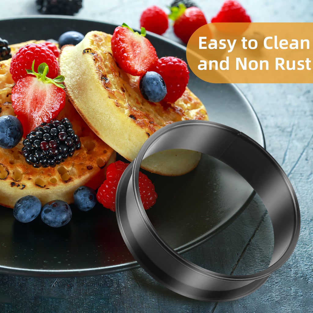 RICHSC-PAN Stainless Steel Perforated Tart Ring Set, 16 Packs Food-Grade, 3.15 Inches and 2.36 Inches, Suitable for All Kinds of Small Fruit Tart Crusts.