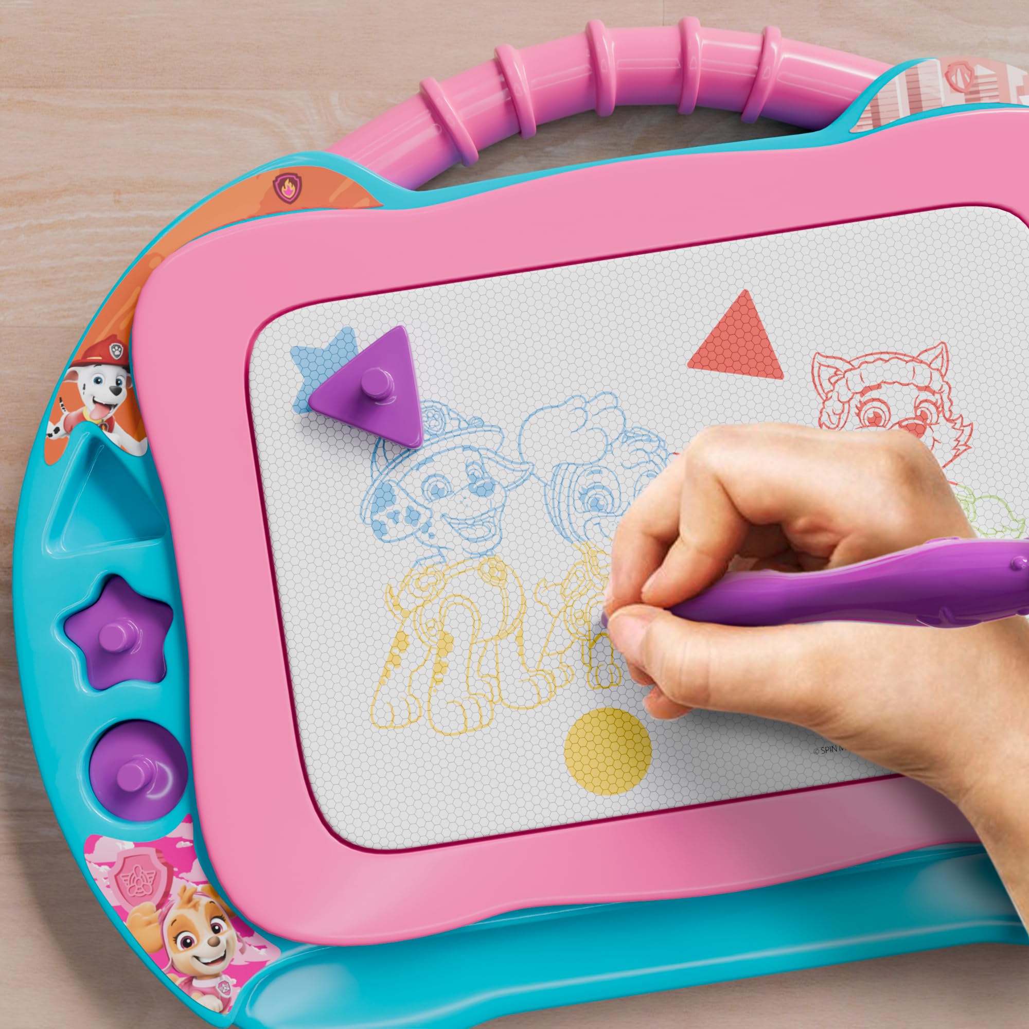 Lollipop Cocomelon Magnetic Drawing Board - Mess-Free Play & Creative Exploration for Toddler Artistic Development with Instant Blank Canvas and Easy Erasing - Educational Learning Toy for Toddlers