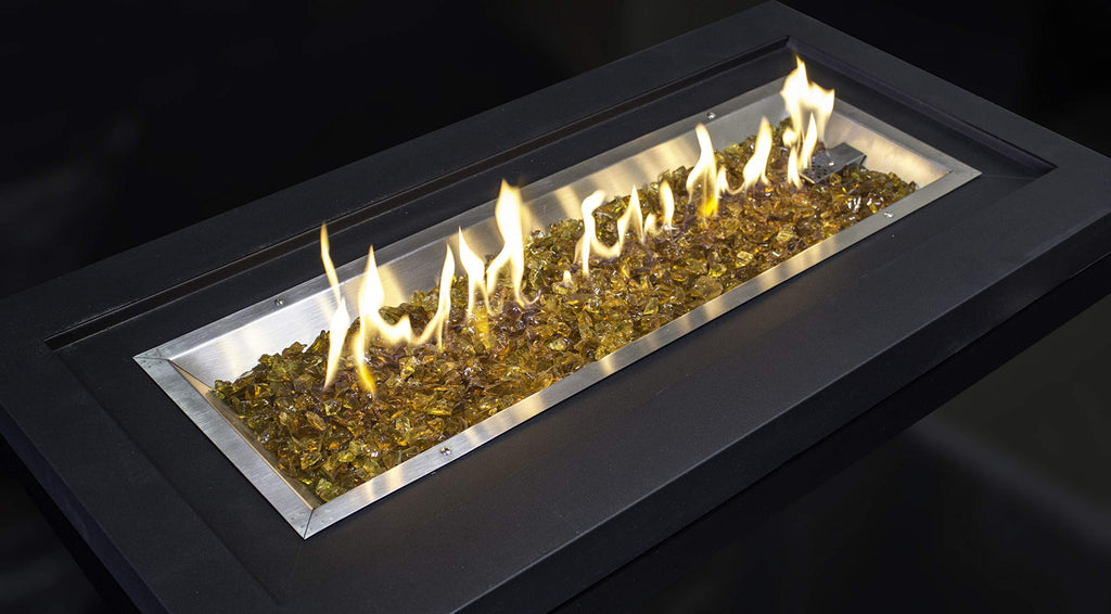 Hiland RGLASS-2-AMB Fire Glass, 20 lb, Amber