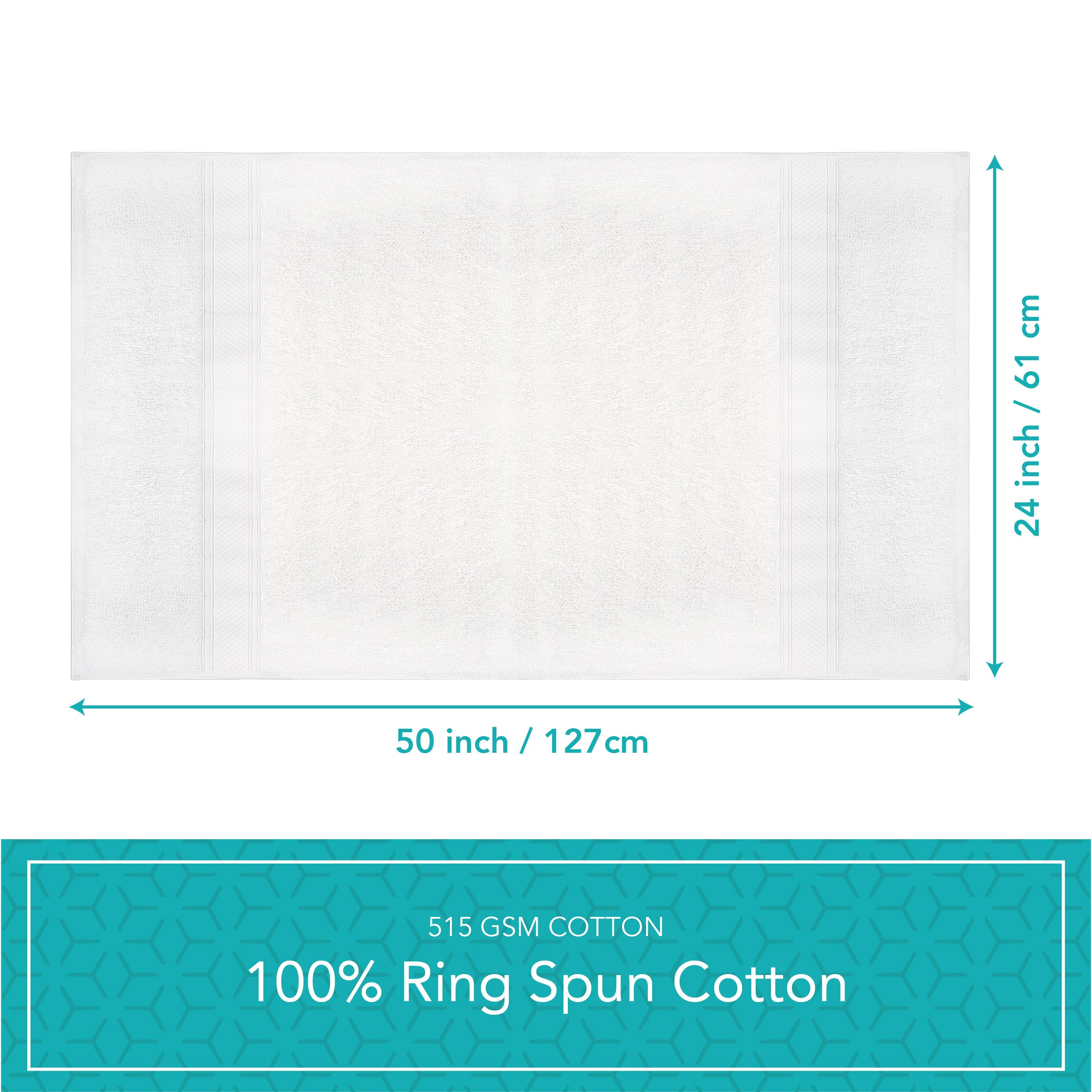 Pleasant Home Bath Towels Set of 6 (24” x 50”) 100% Cotton, 515 GSM | Lightweight, Soft & Highly Absorbent Luxury Towels for Bathroom | for Gym, Pool & Spa | 6 Pack, Gray