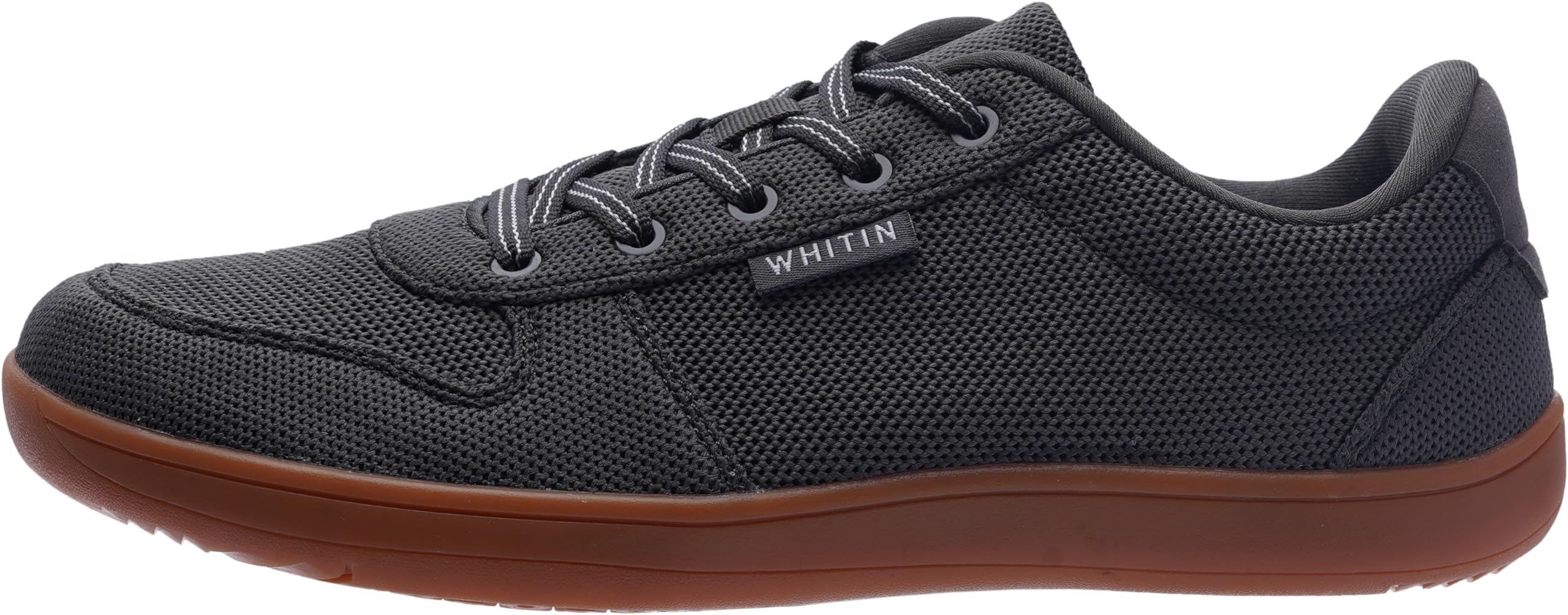 WHITIN Men's Wide Toe Box Barefoot Sneakers + Breathable Knit Walking Shoes