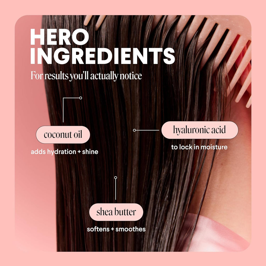 MONDAY HAIRCARE Moisture Shampoo + Conditioner Bathroom Set (2 Count) 27 oz Each for Dry, Coarse, Stressed, Frizzy Hair, Made with Coconut Oil, Rice Protein, Shea Butter and Vitamin E